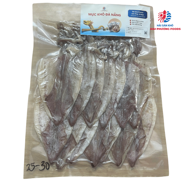 Mực khô Đà Nẵng size trung 25-30 con/kg | Lựa chọn kinh tế & Giá trị 16 muc kho 25 30 con kg da nang hoi an mua lam qua
